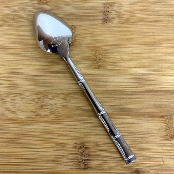 Lifetime Cutlery Bamboo Style Teaspoons Set Of 6 Stainless Steel Flatware Japan - Picture 5 of 6